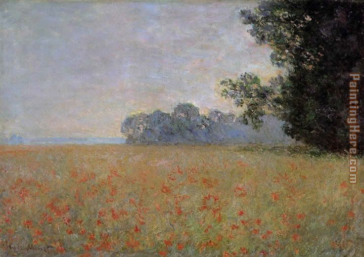 Claude Monet Oat and Poppy Field 2